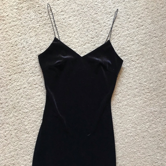 Lk New Black Windsor Velour Bodycon Midi Dress S - Picture 4 of 4